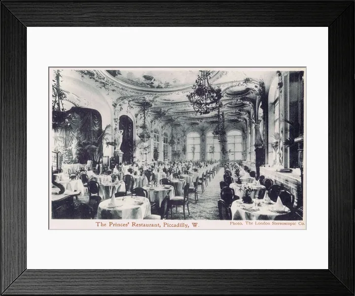 Framed Print : The main restaurant at the Princes Restaurant, London, 1920s Framed Print : The main restaurant at the Princes Restaurant, London, 1920s