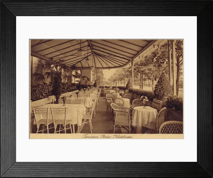 Framed Print : The Terrace of the Regina Palast, Charlottenburg, Berlin Framed Print : The Terrace of the Regina Palast, Charlottenburg, Berlin