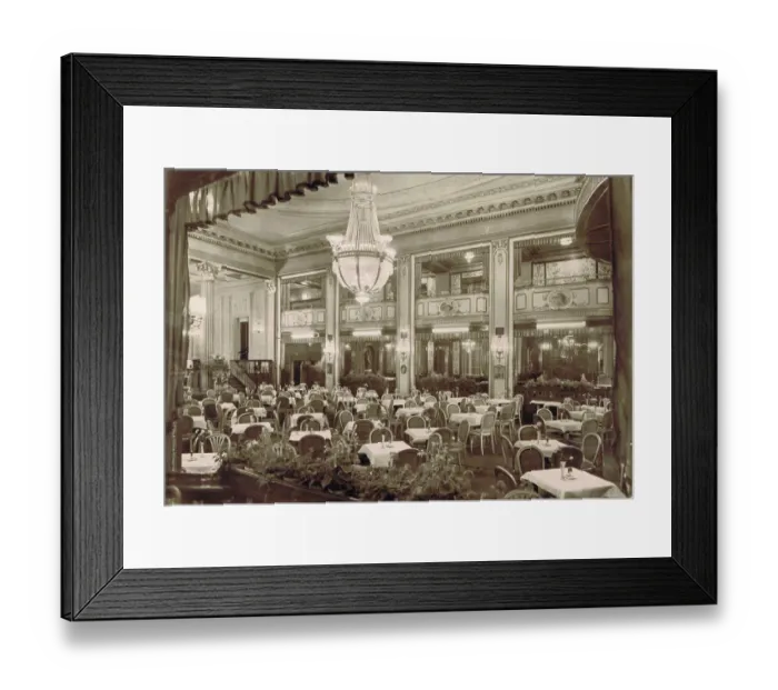 Framed Print : Part of the Cafe-Restaurant of Haus Wien, Berlin Framed Print : Part of the Cafe-Restaurant of Haus Wien, Berlin