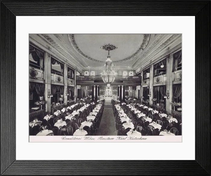 Framed Print : Part of the Cafe-Restaurant of Haus Wien, Berlin Framed Print : Part of the Cafe-Restaurant of Haus Wien, Berlin