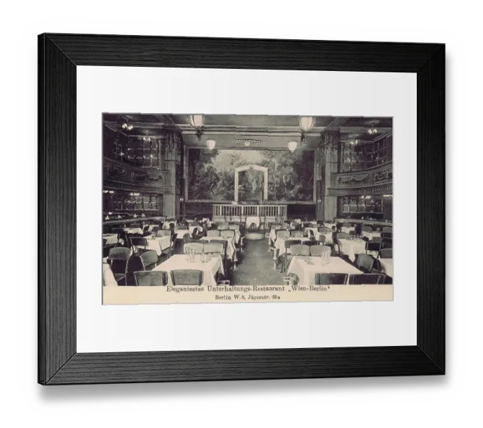 Framed Print : The restaurant in the Wein-Berlin, Berlin, 1920s Framed Print : The restaurant in the Wein-Berlin, Berlin, 1920s