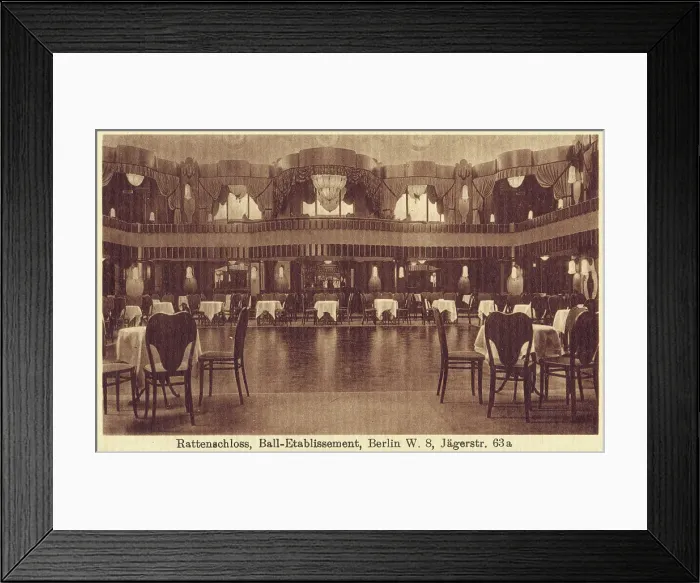 Framed Print : The dance area of the Rattenshcloss Ballhaus, Berlin, 1920s Framed Print : The dance area of the Rattenshcloss Ballhaus, Berlin, 1920s
