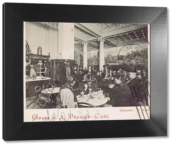 The interior of the Cafe at 8 Kantstrasse, Berlin in 1901