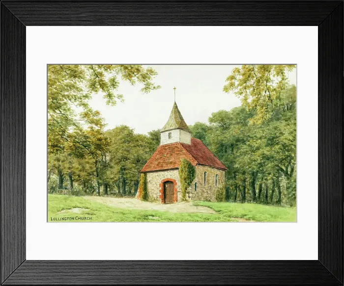 Framed Print : Lullington Church, Alfriston, Sussex Framed Print : Lullington Church, Alfriston, Sussex