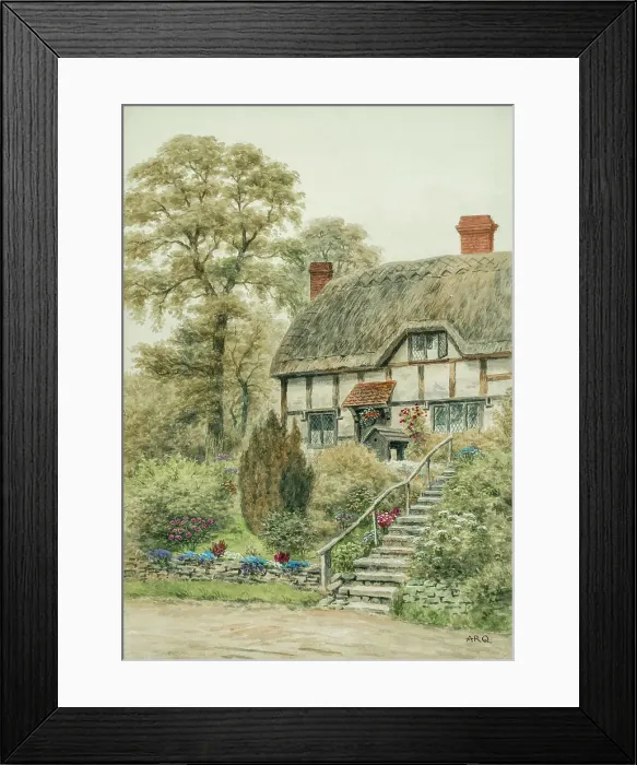 Framed Print : Thatched cottage in Ardington, Oxfordshire Framed Print : Thatched cottage in Ardington, Oxfordshire