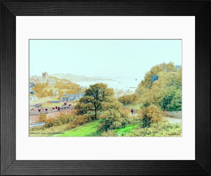 Framed Print : View of Bangor, Gwynedd, North Wales Framed Print : View of Bangor, Gwynedd, North Wales