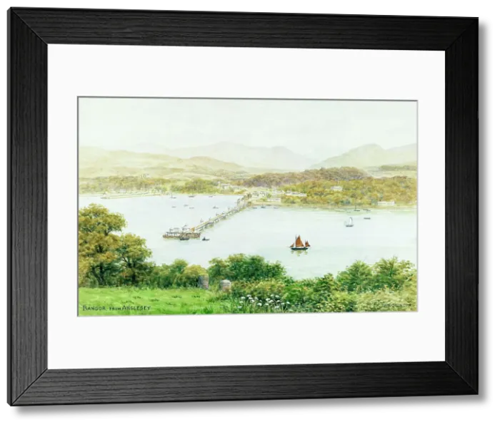 Framed Print : View of Bangor, Gwynedd, North Wales Framed Print : View of Bangor, Gwynedd, North Wales