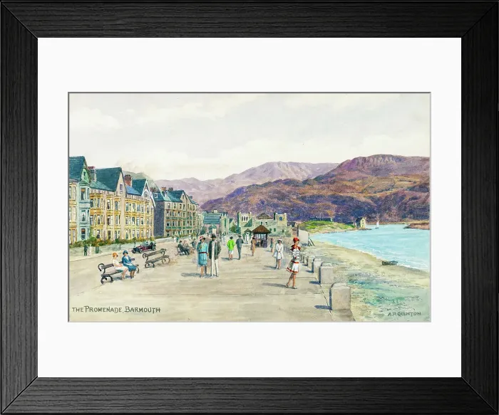 Framed Print : The Promenade, Barmouth, Gwynedd, North Wales Framed Print : The Promenade, Barmouth, Gwynedd, North Wales