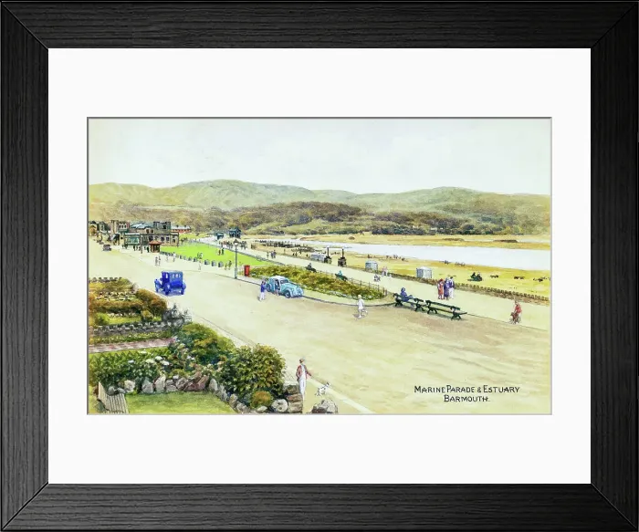 Framed Print : Marine Parade and Estuary, Barmouth, Gwynedd, North Wales Framed Print : Marine Parade and Estuary, Barmouth, Gwynedd, North Wales