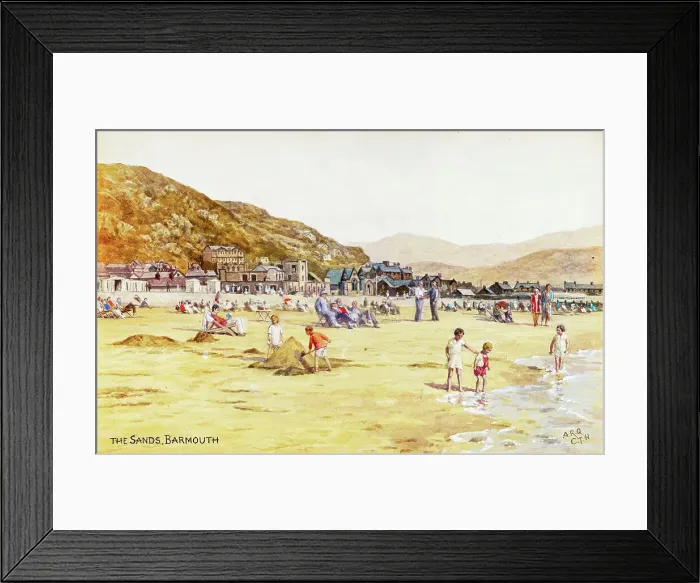 Framed Print : The Sands, Barmouth, Gwynedd, North Wales Framed Print : The Sands, Barmouth, Gwynedd, North Wales