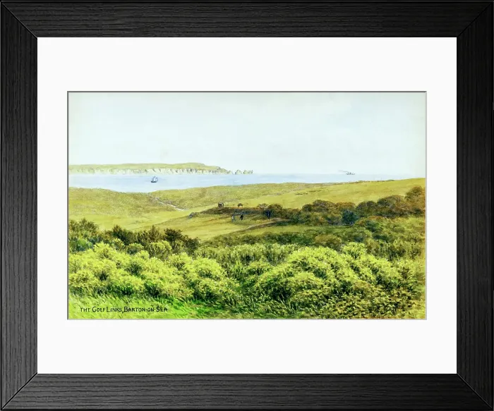 Framed Print : Golf Links, Barton on Sea, Hampshire Framed Print : Golf Links, Barton on Sea, Hampshire