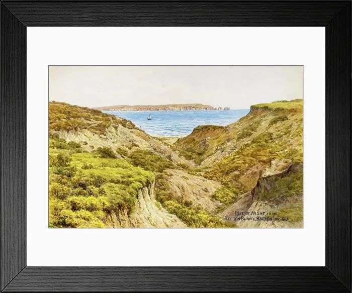 Framed Print : Becton Bunny, Barton on Sea, Hampshire Framed Print : Becton Bunny, Barton on Sea, Hampshire