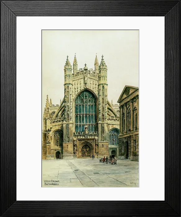 Framed Print : West Front, Bath Abbey, Bath, Somerset Framed Print : West Front, Bath Abbey, Bath, Somerset