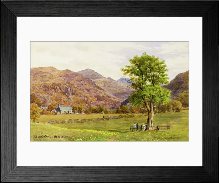 Framed Print : Gelert's Grave, Beddgelert, Gwynedd, Wales Framed Print : Gelert's Grave, Beddgelert, Gwynedd, Wales