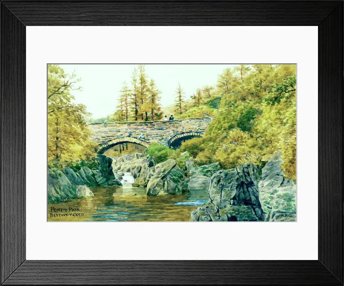 Framed Print : Pont Y Pair Bridge, Betws y Coed, Conwy, Wales Framed Print : Pont Y Pair Bridge, Betws y Coed, Conwy, Wales