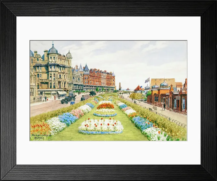 Framed Print : Marine Gardens, Bexhill on Sea, East Sussex Framed Print : Marine Gardens, Bexhill on Sea, East Sussex