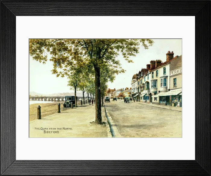 Framed Print : Quay from the north, Bideford, North Devon Framed Print : Quay from the north, Bideford, North Devon