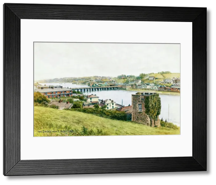 Framed Print : Bridge viewed from South Bideford, North Devon Framed Print : Bridge viewed from South Bideford, North Devon