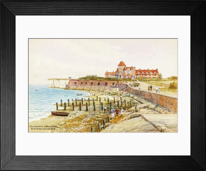 Framed Print : Promenade and Bay Hotel, Birchington on Sea, Kent Framed Print : Promenade and Bay Hotel, Birchington on Sea, Kent