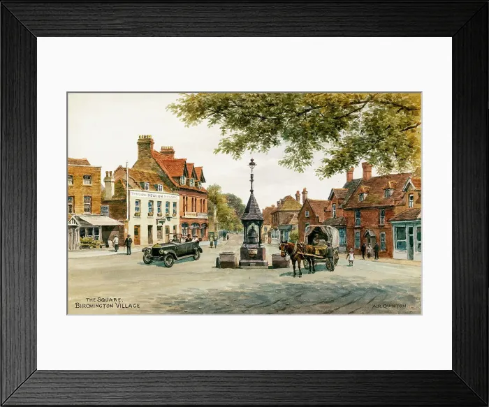 Framed Print : The Square, Birchington village, Kent Framed Print : The Square, Birchington village, Kent