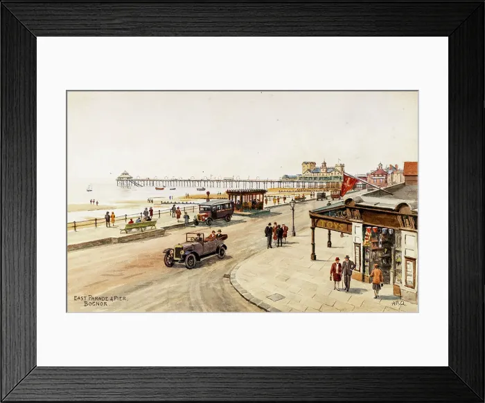 Framed Print : East Parade and Pier, Bognor Regis, Sussex Framed Print : East Parade and Pier, Bognor Regis, Sussex