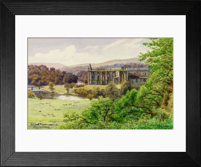 Framed Print : Bolton Abbey, Wharfedale, North Yorkshire Framed Print : Bolton Abbey, Wharfedale, North Yorkshire