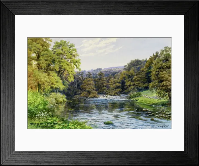 Framed Print : Bolton Woods, meeting of the waters, Wharfedale, Yorkshire Framed Print : Bolton Woods, meeting of the waters, Wharfedale, Yorkshire