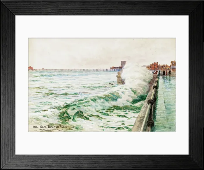 Framed Print : High seas at Bognor Regis, Sussex Framed Print : High seas at Bognor Regis, Sussex