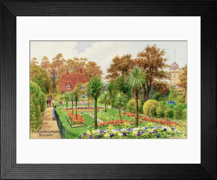 Framed Print : Flower Gardens, Boscombe, Dorset Framed Print : Flower Gardens, Boscombe, Dorset