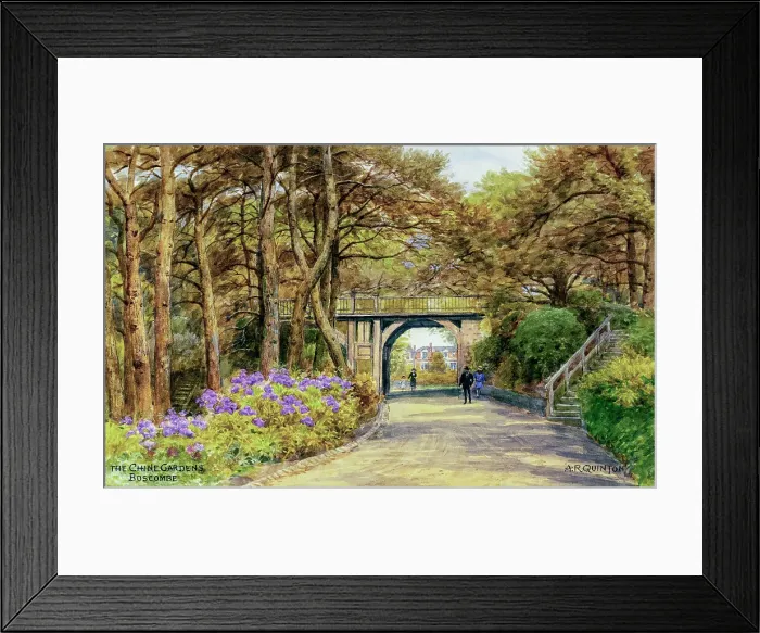 Framed Print : Chine Gardens, Boscombe, Dorset Framed Print : Chine Gardens, Boscombe, Dorset