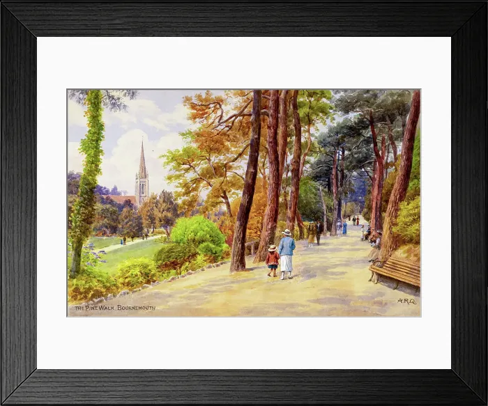 Framed Print : Pine Walk, Bournemouth, Dorset Framed Print : Pine Walk, Bournemouth, Dorset