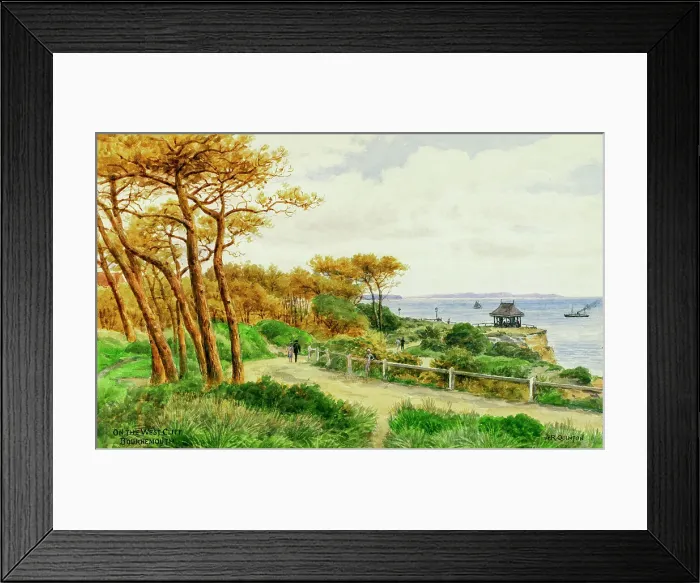 Framed Print : Bournemouth, Dorset, on the West Cliff Framed Print : Bournemouth, Dorset, on the West Cliff
