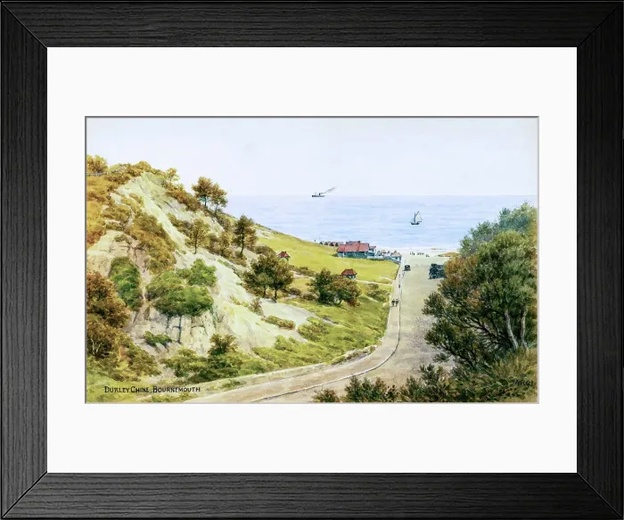 Framed Print : Durley Chine, Bournemouth, Dorset Framed Print : Durley Chine, Bournemouth, Dorset