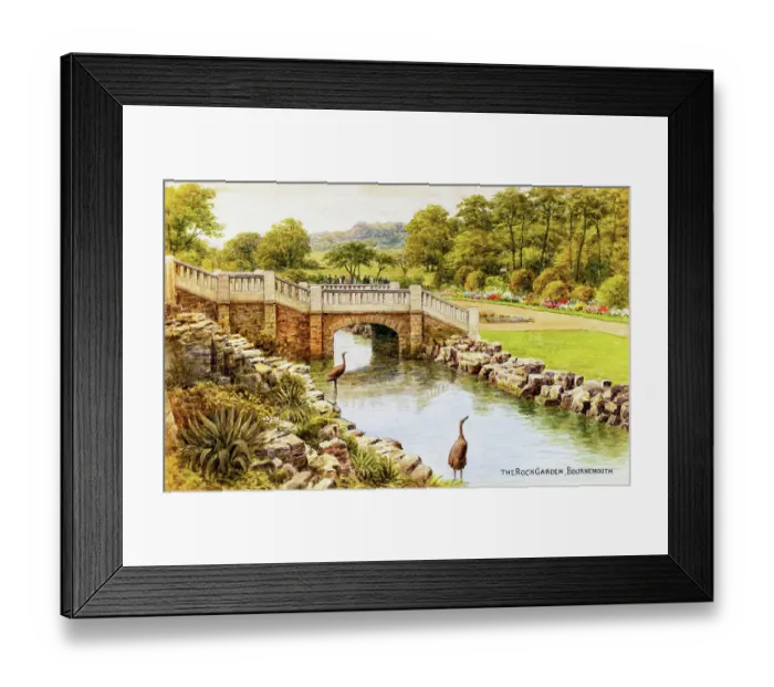 Framed Print : Rock Garden, Bournemouth, Dorset Framed Print : Rock Garden, Bournemouth, Dorset