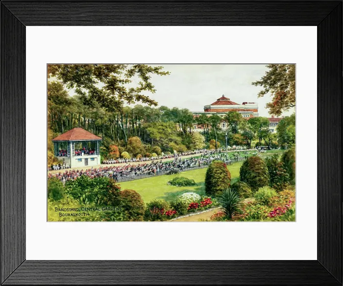 Framed Print : Bandstand, Central Gardens, Bournemouth, Dorset Framed Print : Bandstand, Central Gardens, Bournemouth, Dorset