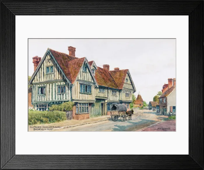 Framed Print : Old Palace, Duke of St Albans, Brenchley, Kent Framed Print : Old Palace, Duke of St Albans, Brenchley, Kent