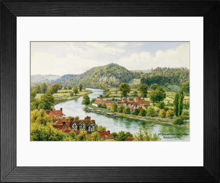 Framed Print : River Severn from Castle Walk, Bridgnorth, Shropshire Framed Print : River Severn from Castle Walk, Bridgnorth, Shropshire