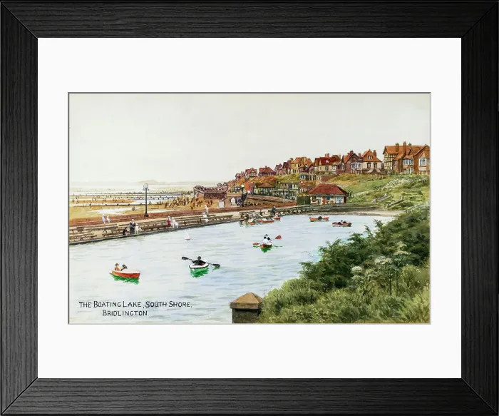 Framed Print : Boating Lake, South Shore, Bridlington, North Yorkshire Framed Print : Boating Lake, South Shore, Bridlington, North Yorkshire