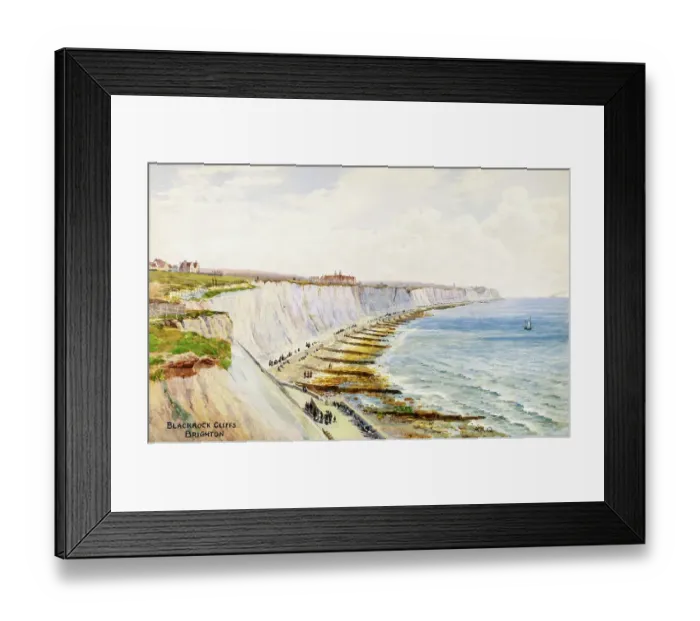 Framed Print : Blackrock Cliffs, Brighton, Sussex Framed Print : Blackrock Cliffs, Brighton, Sussex