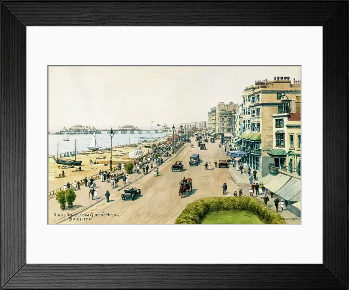 Framed Print : Kings Road from Queens Hotel, Brighton, Sussex Framed Print : Kings Road from Queens Hotel, Brighton, Sussex