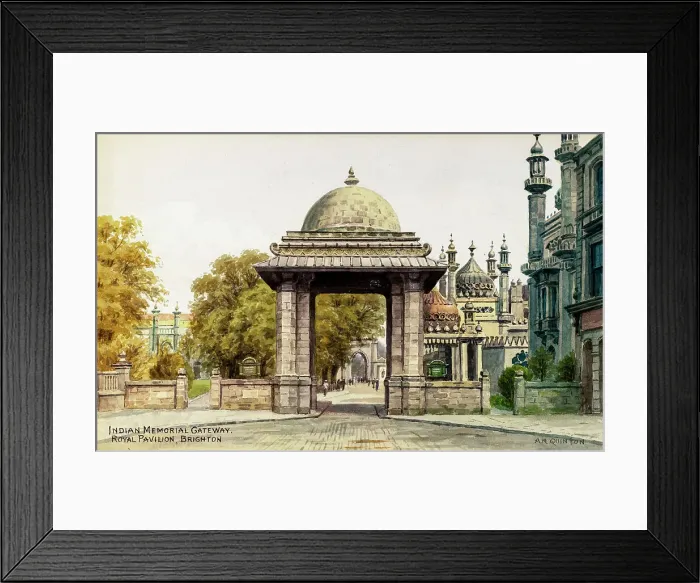Framed Print : Indian Memorial Gateway, Royal Pavilion, Brighton, Sussex Framed Print : Indian Memorial Gateway, Royal Pavilion, Brighton, Sussex