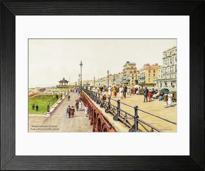 Framed Print : Miniature Golf Course, Kings Road, West Brighton, Sussex Framed Print : Miniature Golf Course, Kings Road, West Brighton, Sussex