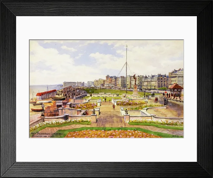 Framed Print : New Promenade Gardens, Brighton and Hove, Sussex Framed Print : New Promenade Gardens, Brighton and Hove, Sussex