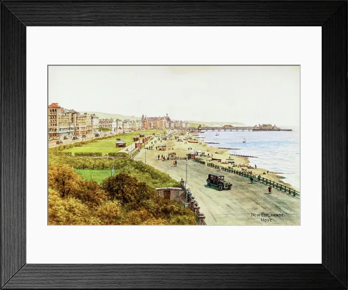 Framed Print : New Esplanade, Hove, Sussex Framed Print : New Esplanade, Hove, Sussex