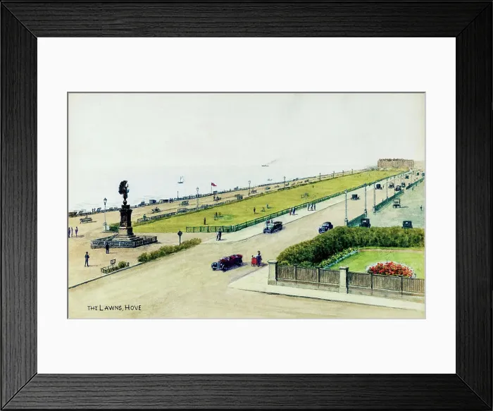 Framed Print : The Lawns, Hove, Sussex Framed Print : The Lawns, Hove, Sussex