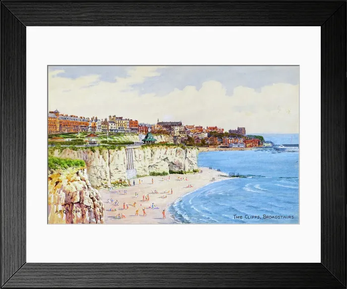 Framed Print : The Cliffs, Broadstairs, Kent Framed Print : The Cliffs, Broadstairs, Kent