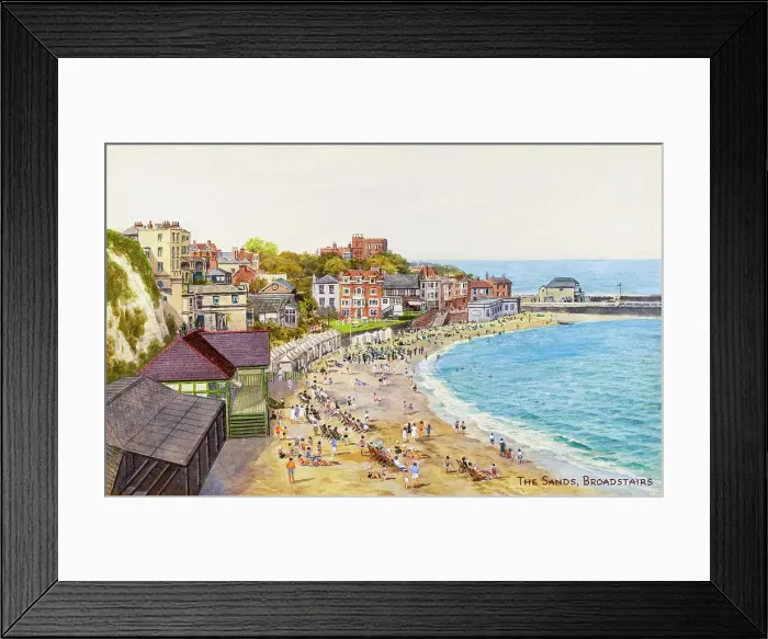 Framed Print : Sands at Broadstairs, Kent Framed Print : Sands at Broadstairs, Kent