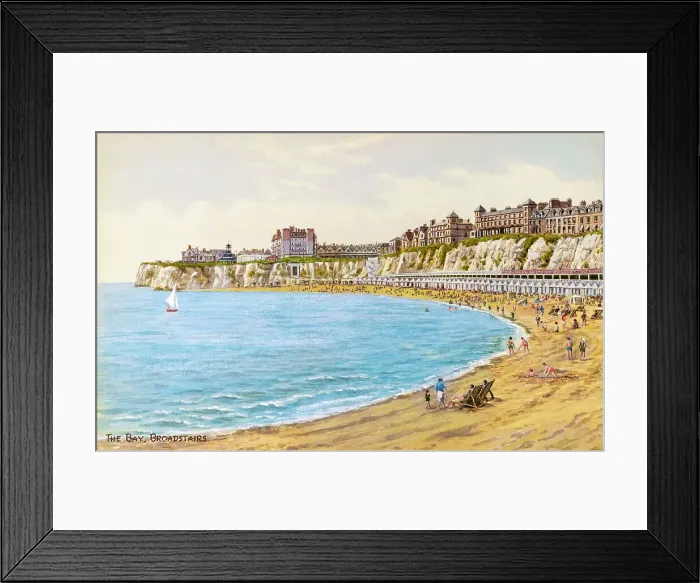 Framed Print : The Bay, Broadstairs, Kent Framed Print : The Bay, Broadstairs, Kent