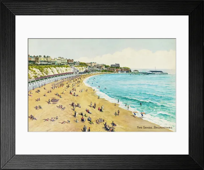 Framed Print : Sands at Broadstairs, Kent Framed Print : Sands at Broadstairs, Kent