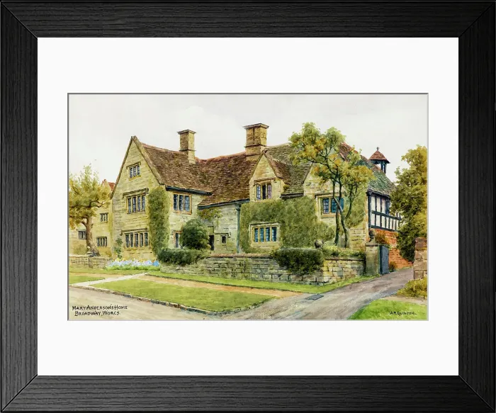 Framed Print : Mary Anderson's Home, Broadway, Worcestershire Framed Print : Mary Anderson's Home, Broadway, Worcestershire